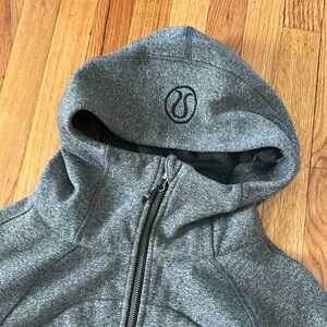 Lululemon Scuba Hoodie 4 Women Gray Full Zip Hooded